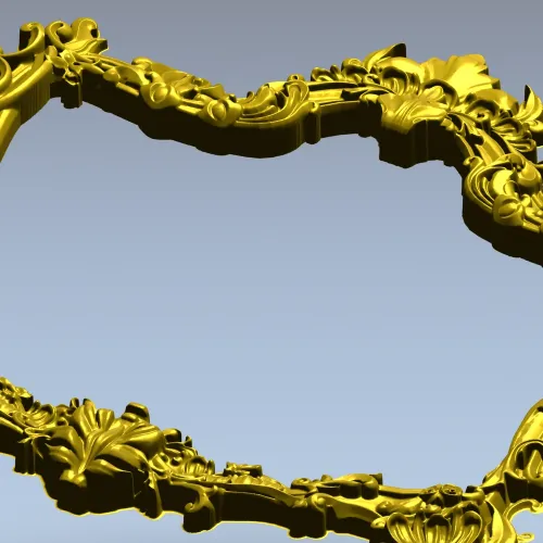 Rococo Shell Frame STL for CNC