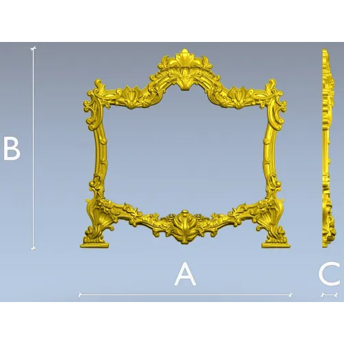 Rococo Shell Frame STL for CNC