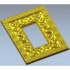 Резная рамка с растительным орнаментом - STL для ЧПУ