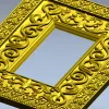 Резная рамка с растительным орнаментом - STL для ЧПУ