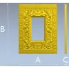Резная рамка с растительным орнаментом - STL для ЧПУ