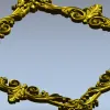 Рокайльная рамка в стиле рококо - 3D модель STL для ЧПУ