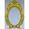 Ornate Rococo Oval Frame STL for CNC