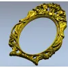 Ornate Rococo Oval Frame STL for CNC