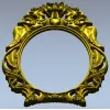 Ornate Rococo Oval Frame STL for CNC