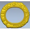 Овальная рамка с музыкальным декором - STL модель для ЧПУ