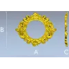 Baroque Floral Round Frame - STL 3D Model for CNC Routers