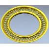 Intricate Interlaced Round Frame STL for CNC