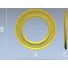 Intricate Interlaced Round Frame STL for CNC