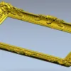Рокайльная прямоугольная рама - 3D модель STL для ЧПУ