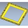 Baroque Square Frame STL - ornate 3D model for CNC carving