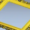 Baroque Square Frame STL - ornate 3D model for CNC carving