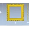 Baroque Square Frame STL - ornate 3D model for CNC carving