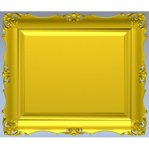Aurelia Baroque Frame - STL 3D model for CNC milling