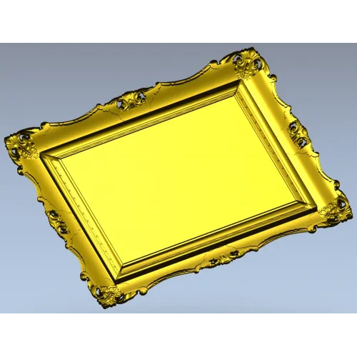 Aurelia Baroque Frame - STL 3D model for CNC milling
