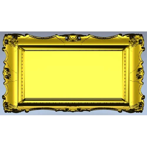 Aurelia Baroque Frame - STL 3D model for CNC milling
