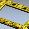Florentine Rose Decorative Frame STL for CNC