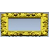 Florentine Rose Decorative Frame STL for CNC