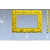 Florentine Rose Decorative Frame STL for CNC