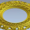 Рамка Виктория - круглая резная рамка STL для ЧПУ