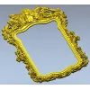 3D модель барочной рамки с ангелом в формате STL для ЧПУ