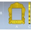 Orthodox Scalloped Frame - STL 3D Model for CNC Carving