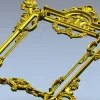 Барочная резная рамка - STL модель для ЧПУ
