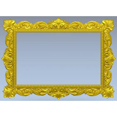 Ornate Baroque Frame STL for CNC