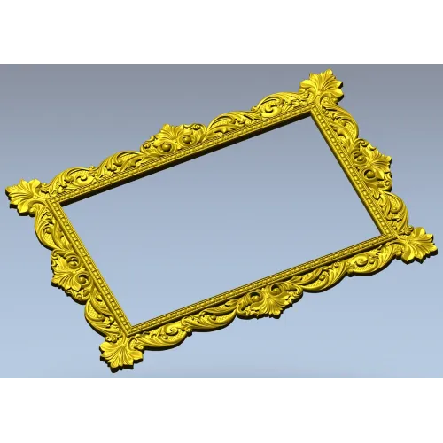 Ornate Baroque Frame STL for CNC