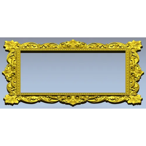 Ornate Baroque Frame STL for CNC
