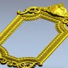 Барочная декоративная рамка STL для ЧПУ