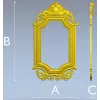Барочная декоративная рамка STL для ЧПУ