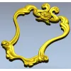 Декоративная рамка в стиле рококо - 3D модель STL для ЧПУ