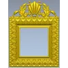 Shell Crest Acanthus Frame - STL 3D Model for CNC