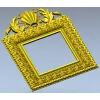 Shell Crest Acanthus Frame - STL 3D Model for CNC