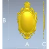 Барочная овальная рамка - 3D модель STL для ЧПУ