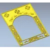 Vinecrest Arched Decorative Frame - STL 3D model for CNC milling