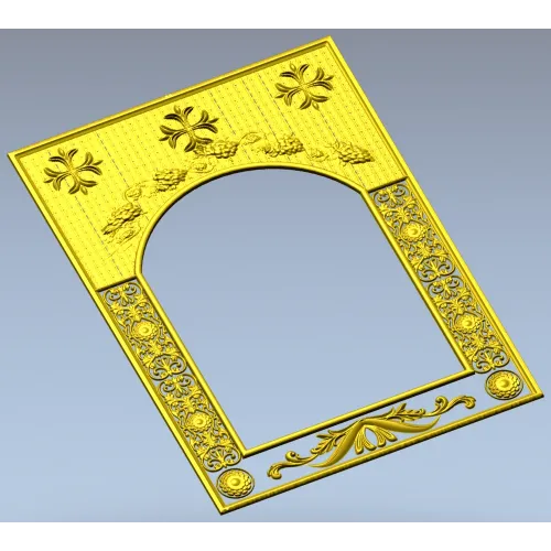 Vinecrest Arched Decorative Frame - STL 3D model for CNC milling