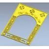 Vinecrest Arched Decorative Frame - STL 3D model for CNC milling