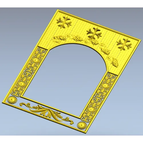 Vinecrest Arched Decorative Frame - STL 3D model for CNC milling