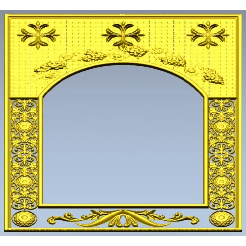 Vinecrest Arched Decorative Frame - STL 3D model for CNC milling
