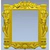 Барочная рама с атлантами и путти - STL модель для ЧПУ