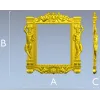 Барочная рама с атлантами и путти - STL модель для ЧПУ