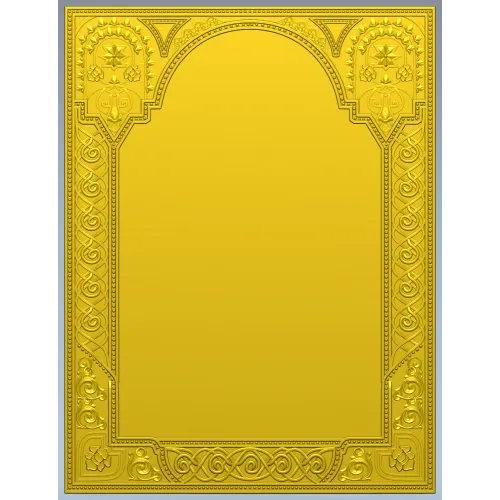 Ornate Arched Frame STL for CNC