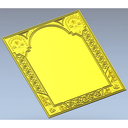 Ornate Arched Frame STL for CNC