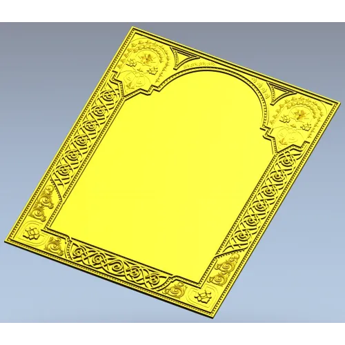 Ornate Arched Frame STL for CNC