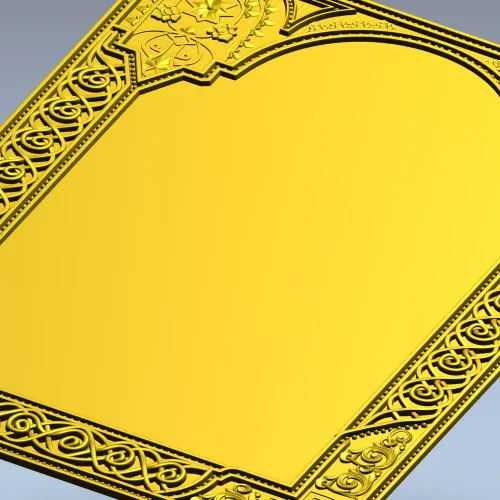 Ornate Arched Frame STL for CNC