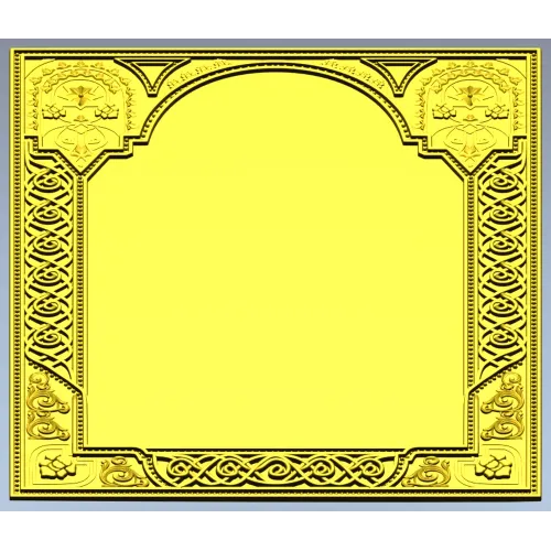 Ornate Arched Frame STL for CNC