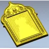 Ornate Trefoil Icon Frame STL for CNC