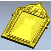 Ornate Trefoil Icon Frame STL for CNC